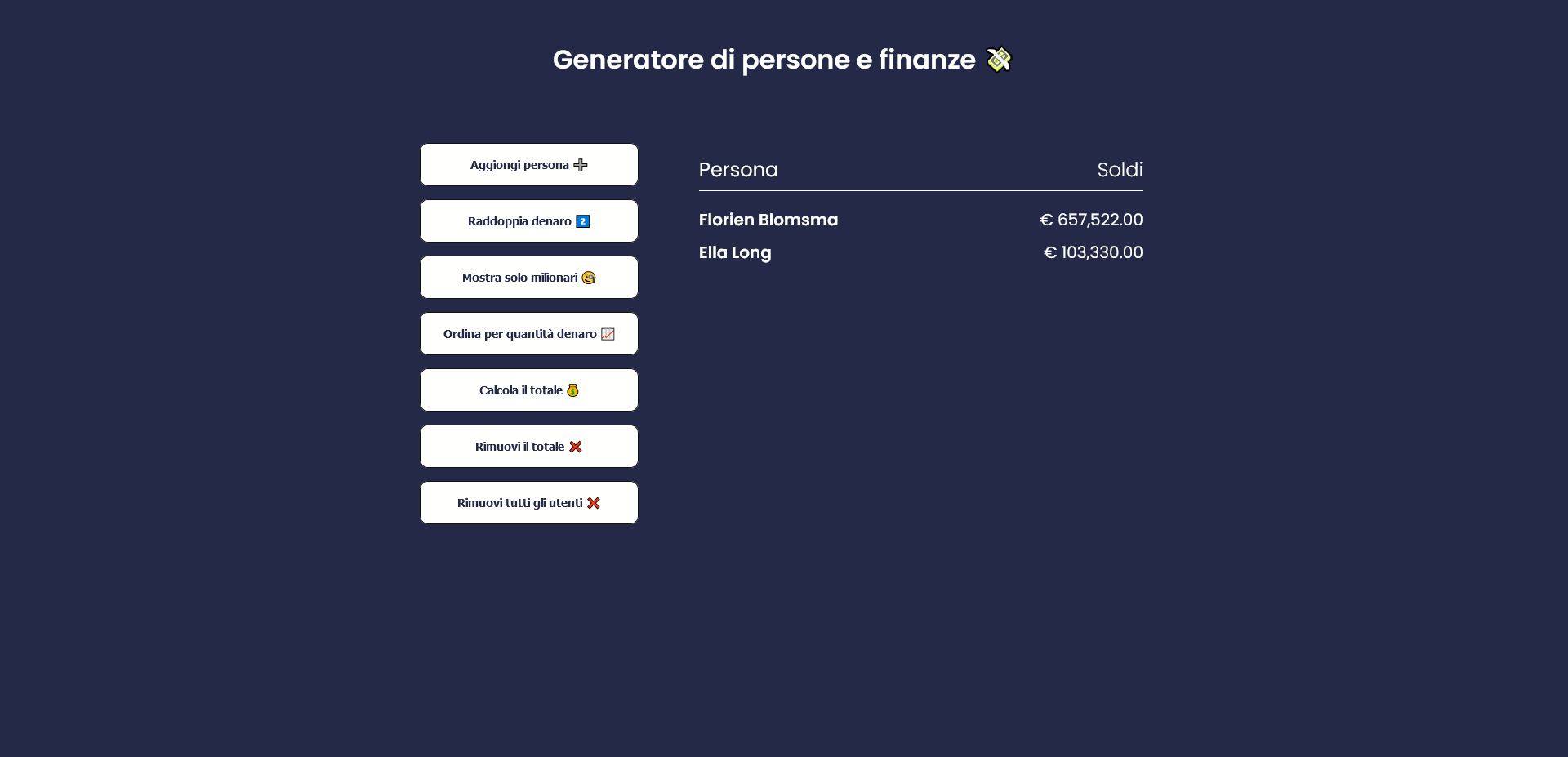 generator user money screen